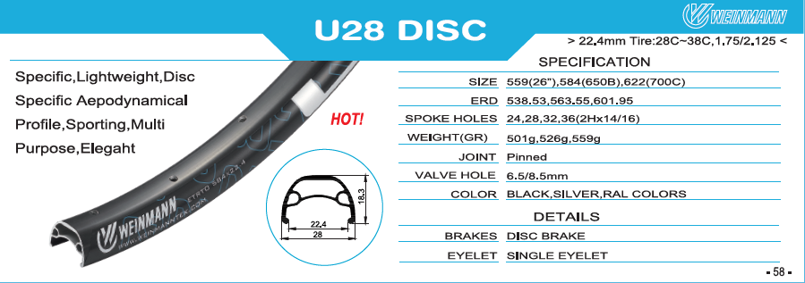 Tl вес. Обод Weinmann u28. Weinmann u28 Tubeless ready, 32н, Presta. Weinmann 28 обод. Weinmann u28 TL ширина.